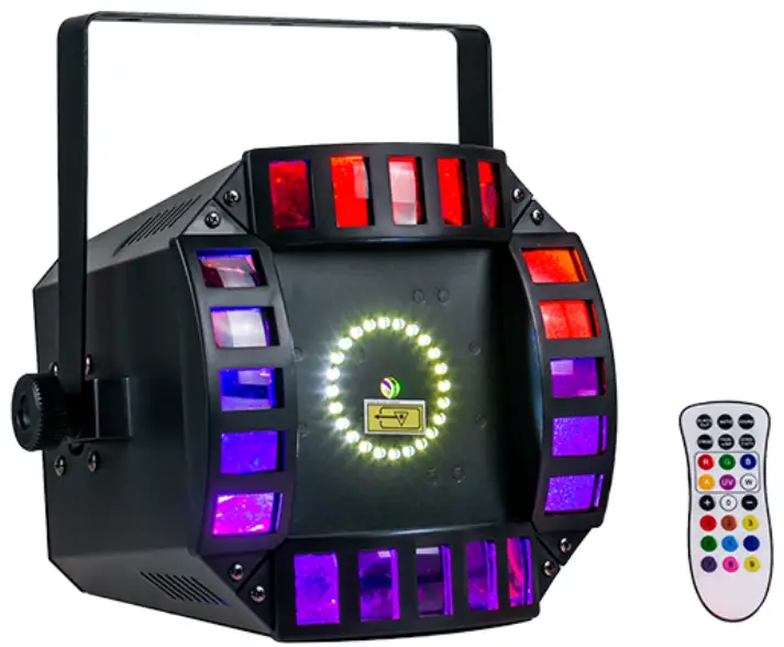 EVENT LIGHTING ORBIT2 3-in-1 LED Effect Light with Derby RGBW