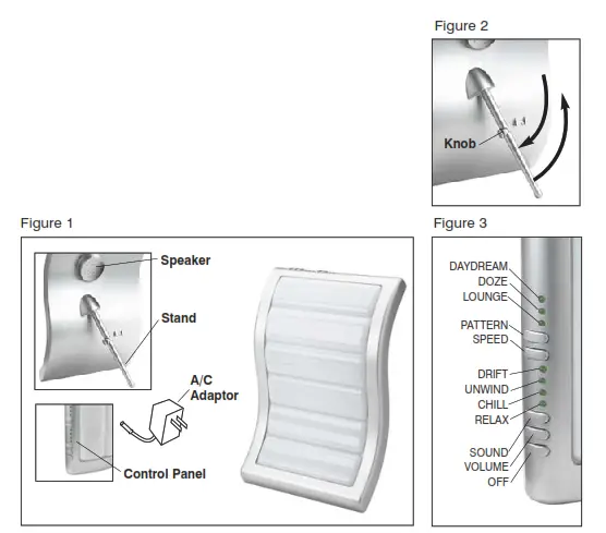 Homedics LT-100 Mood Wave 100 ColorMotion Light Instruction - Maintenance