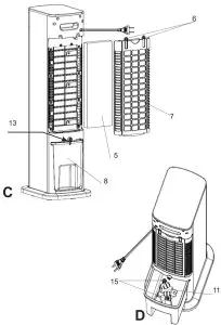 ADLER AD7859AD7859 Tower Air Cooler - fig 2