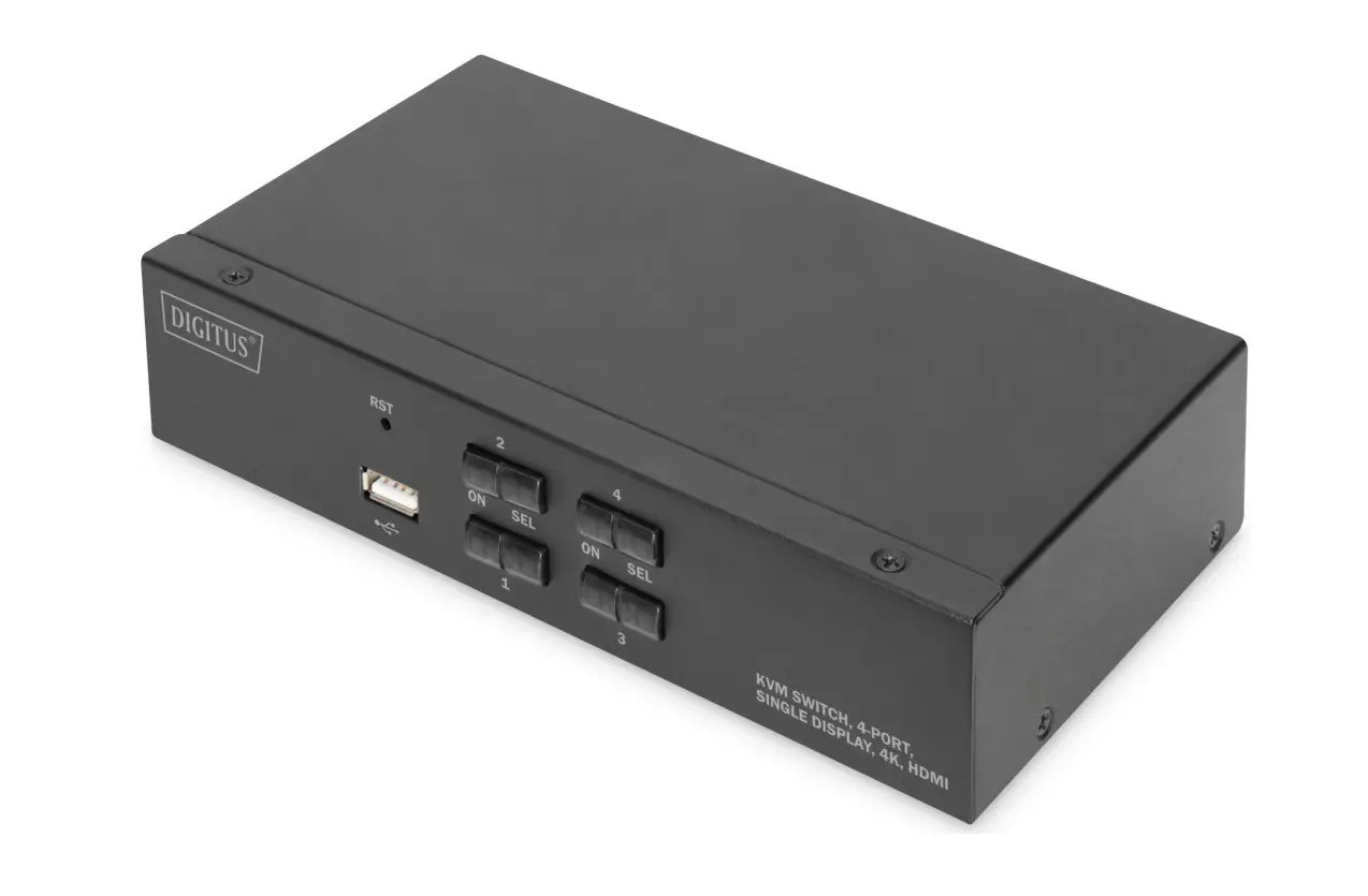 Digitus Ds-12880 4-port Single Display Kvm Switch User Manual