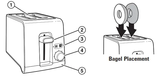 Proctor Silex 22302 2 Slice Toaster- Parts and Features