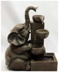 GAINSBOROUGH H328 Solar Elephant Fountain -