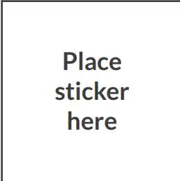 Place Sticker Here