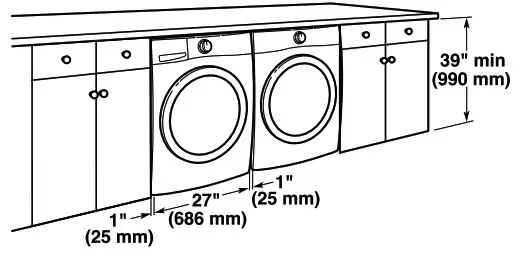 MAYTAG MGD6630HW Gas Dryer- Custom under