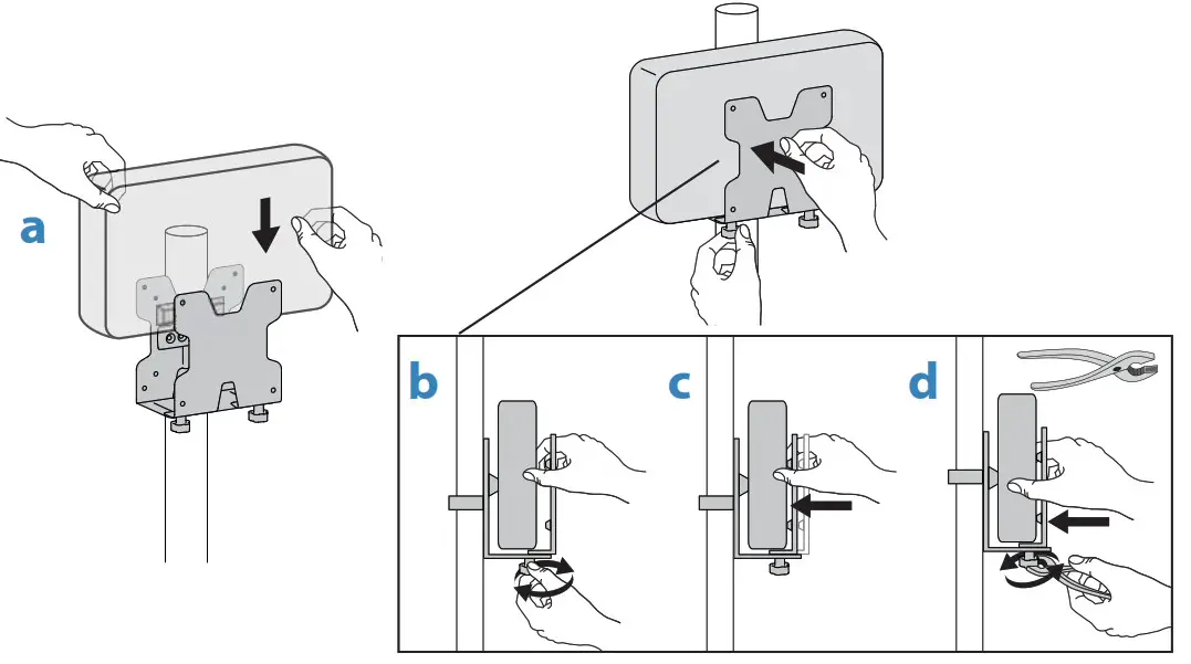 ERGOTRON Thin Client Mount - Attach Thin Client to brackets 1