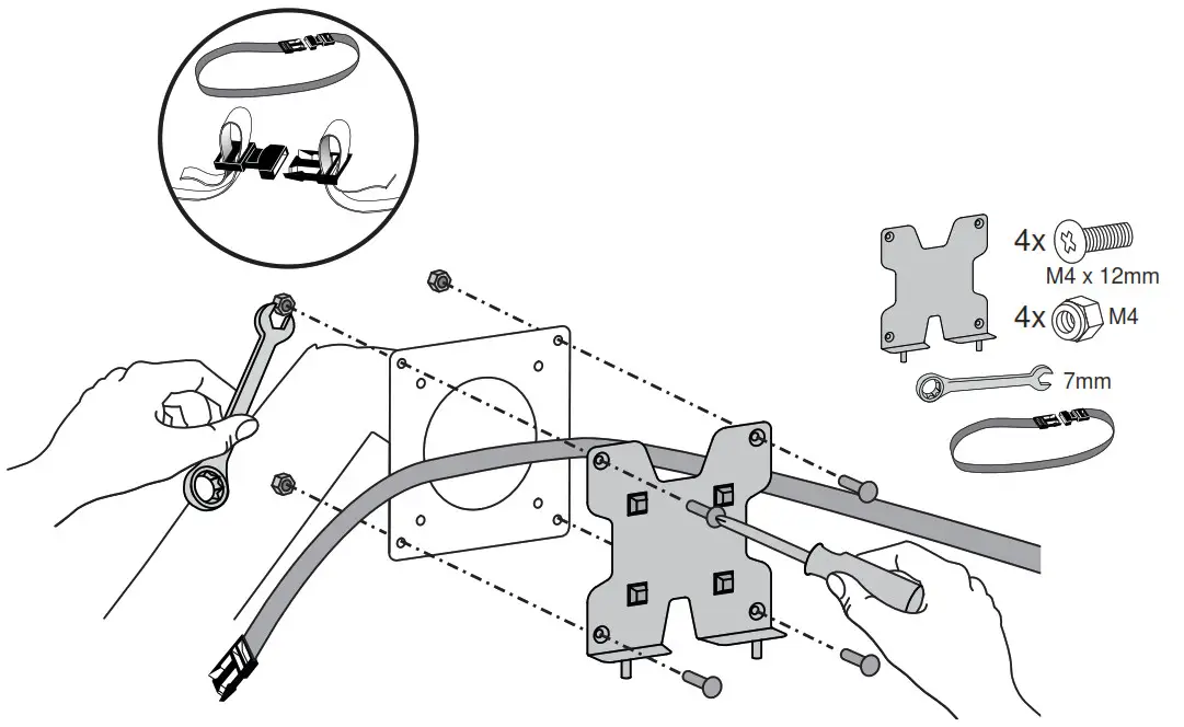 ERGOTRON Thin Client Mount - Attach bracket shown to VESA mount
