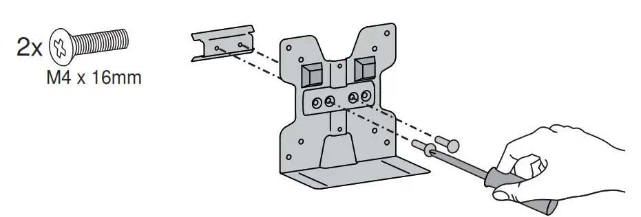 ERGOTRON Thin Client Mount - Attach bracket shown to Wall Track bracket