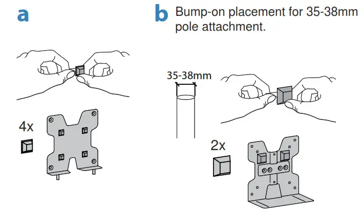 ERGOTRON Thin Client Mount - Bump-on placement for 35-38mm