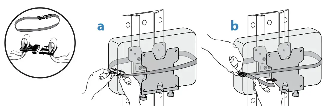 ERGOTRON Thin Client Mount - use the optional strap and buckle