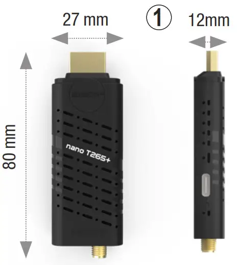EDISION Digital Terrestrial & Cable HDMI dongle Receiver DVB