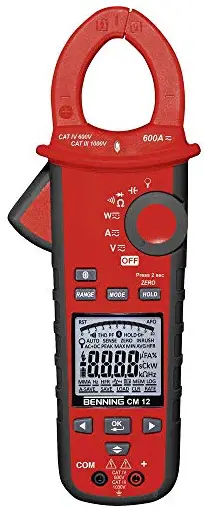BENNING CM 12 Digital Power Clamp Meter -