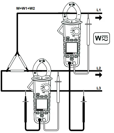 BENNING CM 12 Digital Power Clamp Meter - oad without