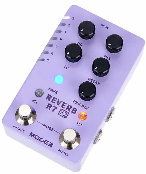 MOOER X2 Series R7 X2 Stereo Reverb Pedal-fig1