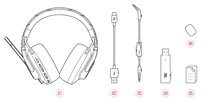 JBL Quantum 800 box content