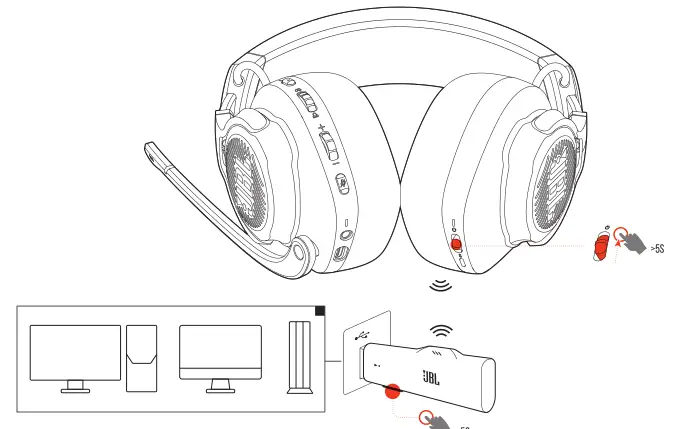 JBL Quantum 800 - To pair manually