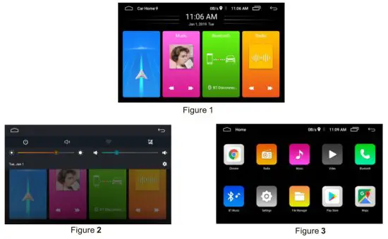HODOZZY Android Double Din Car Stereo 9.5'' Moving Vertical Touch Screen Car Radio Bluetooth - Figure- 1