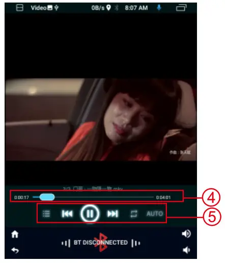HODOZZY Android Double Din Car Stereo 9.5'' Moving Vertical Touch Screen Car Radio Bluetooth - Figure- 4