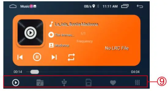 HODOZZY Android Double Din Car Stereo 9.5'' Moving Vertical Touch Screen Car Radio Bluetooth - Screden