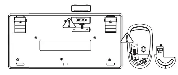 Portronics Multimedia Wireless Keyboard & Mouse Combo - How to Use step 1