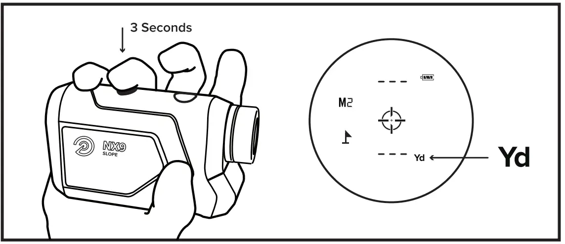 PRECISION PRO NX9 Slope Golf Rangefinder with Slope - METERS