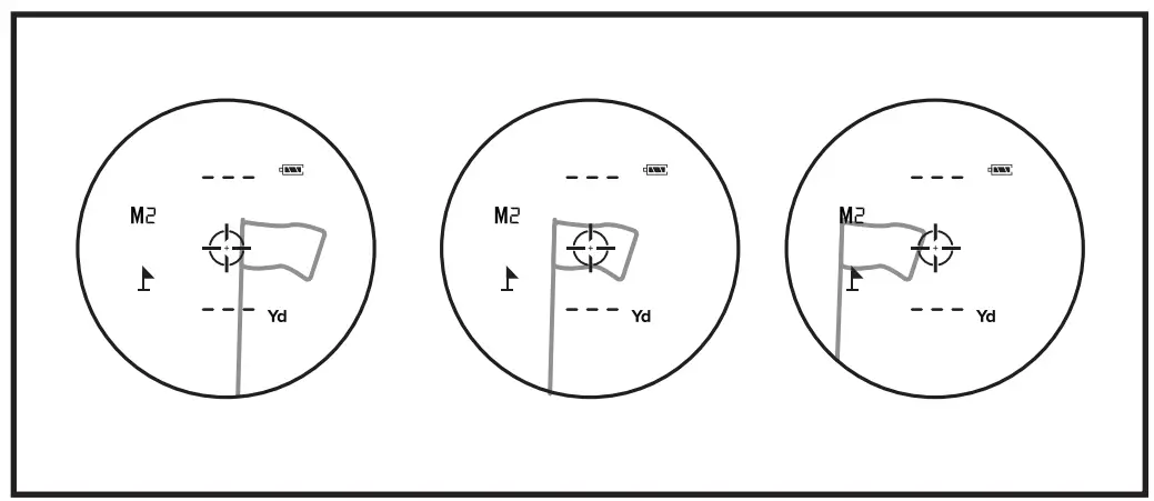 PRECISION PRO NX9 Slope Golf Rangefinder with Slope - PAN OVER TARGET