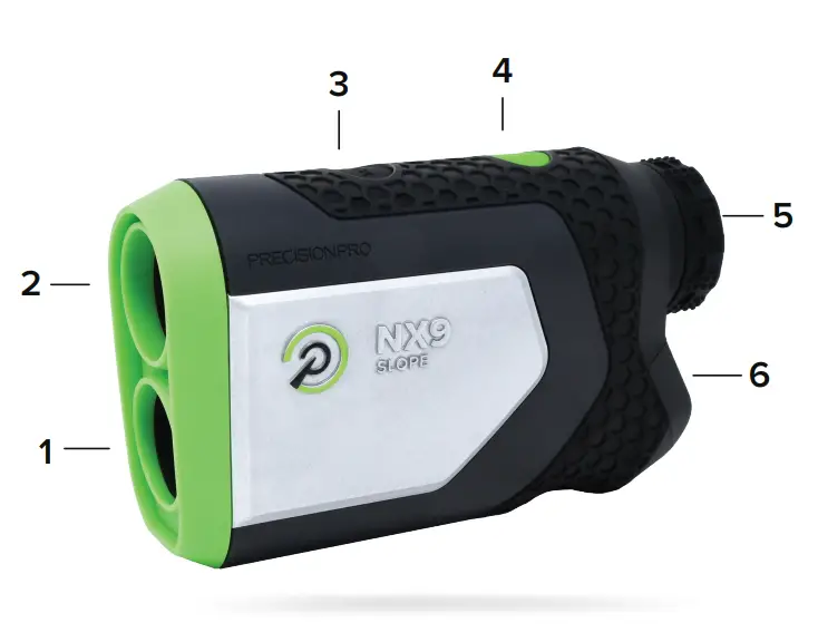 PRECISION PRO NX9 Slope Golf Rangefinder with Slope - PRODUCT OVERVIEW