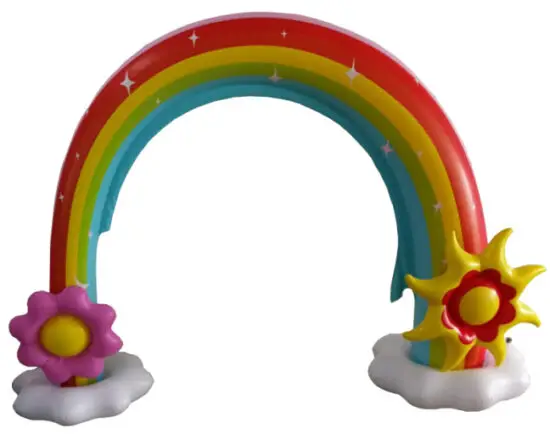 costway OP70505 Inflatable Rainbow Water Sprinkler