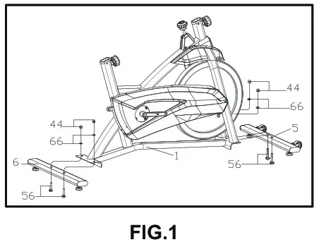 COSTWAY FH10005RB Spinning Bike - ASSEMBLY INSTRUCTION 1