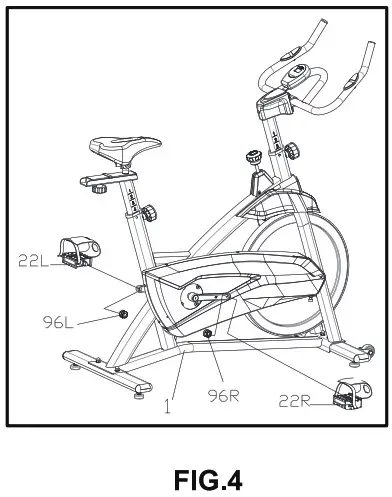 COSTWAY FH10005RB Spinning Bike - ASSEMBLY INSTRUCTION 4