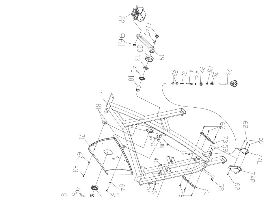 COSTWAY FH10005RB Spinning Bike - EXPLODED VIEW AND PARTS LIST 2