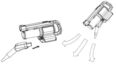 EUREKA Drift Vacuum Cleaner - Installing the blower nozzle