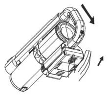 EUREKA Drift Vacuum Cleaner - Remove the battery pack