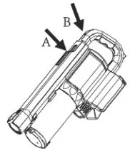 EUREKA Drift Vacuum Cleaner - Switch the vacuum cleaner on or off