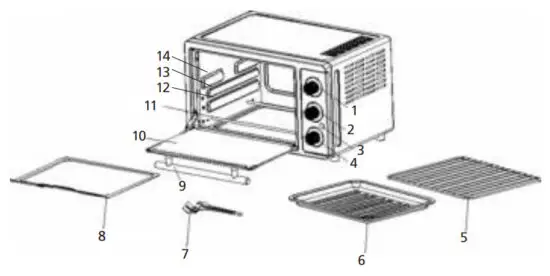 Steba Backofen KB 23 Grill and Bake Oven - overview