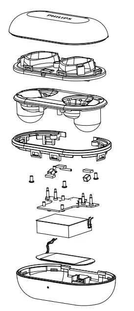 PHILIPS TAT4556 4000 Series True Wireless Headphones - charging