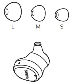 PHILIPS TAT4556 4000 Series True Wireless Headphones - wear