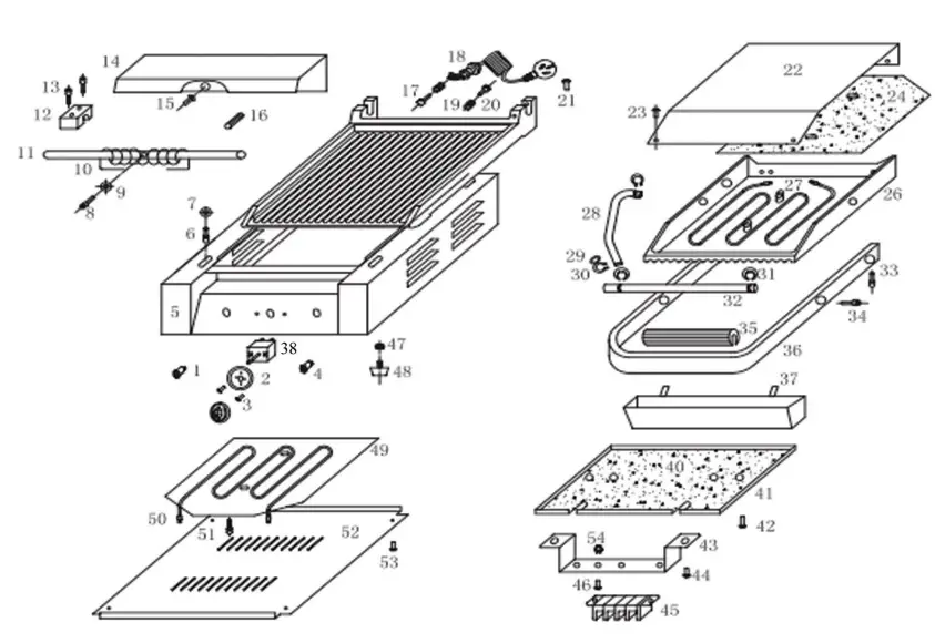 AVANTCO 177P78 Commercial Panini Sandwich Grill FIG-2