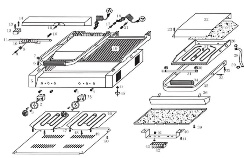 AVANTCO 177P78 Commercial Panini Sandwich Grill FIG-3