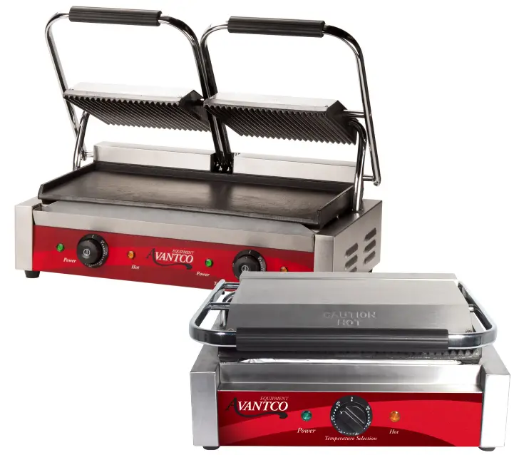 AVANTCO 177P78 Commercial Panini Sandwich Grill PRODUCT