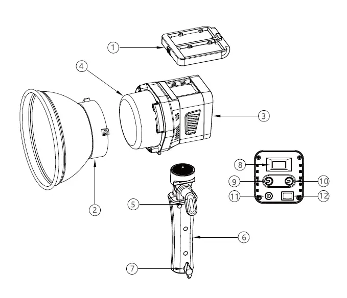 SIRUI-C60B-Bi-Color-LED-Monolight-fig-2