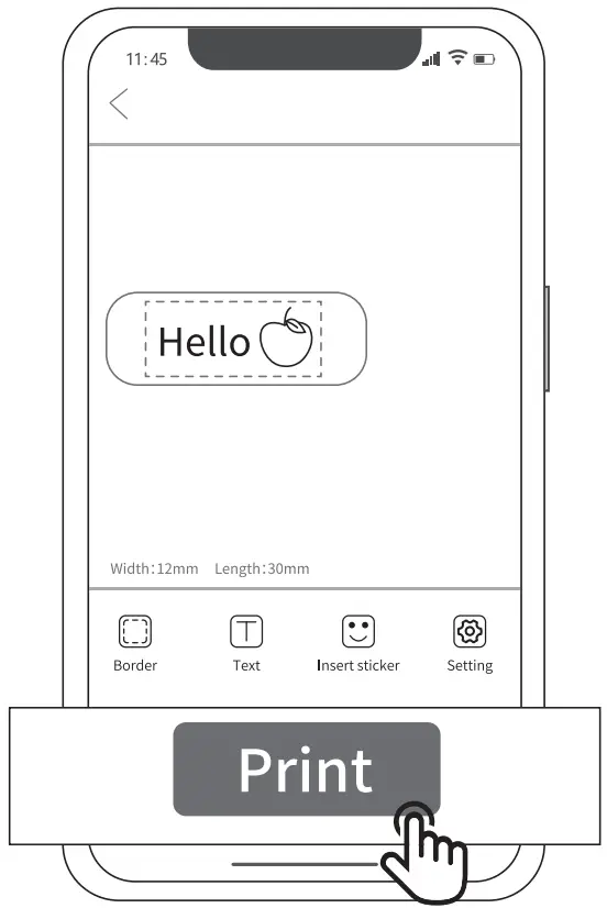 Phomemo P12 Wireless Label Printer - FIG 14