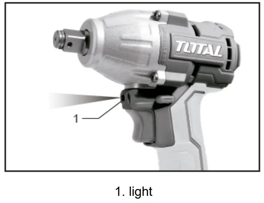 TOTAL TIWLI20010 Battery Impact Gun - 11