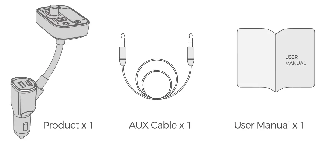 Dongguan Yuzhenrong Trading CZ552 Wireless FM Transmitter - pacase list