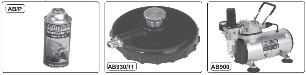 SEALEY-AB936-10PC-Mini-Air-Brush-Kit-Gravity-and-Suction-Feed-FIG-2