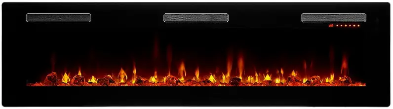 DIMPLEX SIL72 Sierra 72-In Wall Mount Electric Fireplace