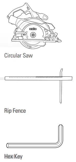 OZITO 165MM CIRCULAR SAW - fig