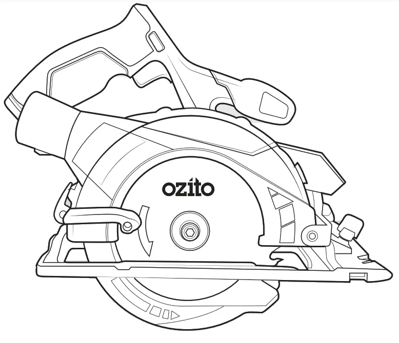 OZITO 165MM CIRCULAR SAW