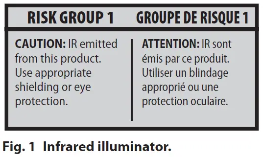VIDEOTEC GEKO IRH LED illuminator fig 1