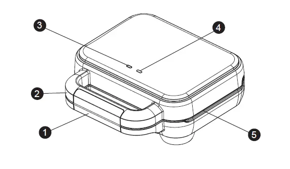 Breville VST041 2 Slice Deep Fill Sandwich Toaster fig 1