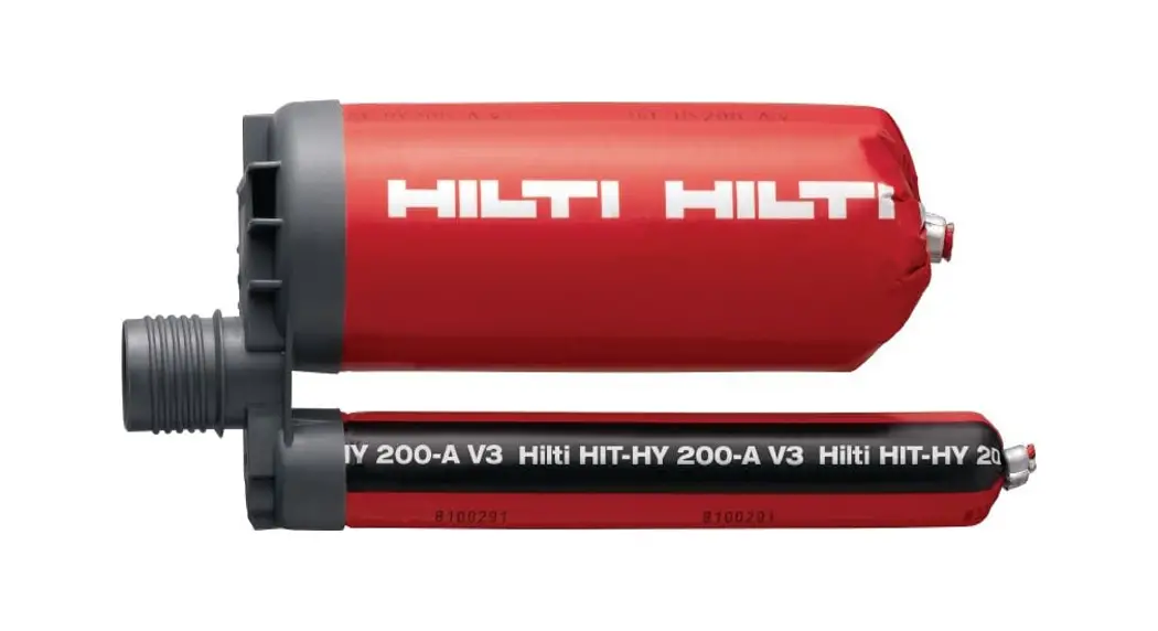 Hilti Hit-hy 200-a V3 Injectable Adhesive Anchors Instruction Manual